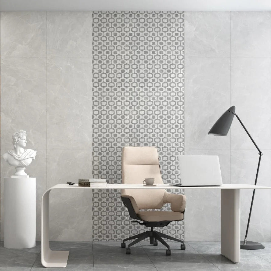 Carrelage effet marbre gris mat - Harmonie Gris - 60x120cm