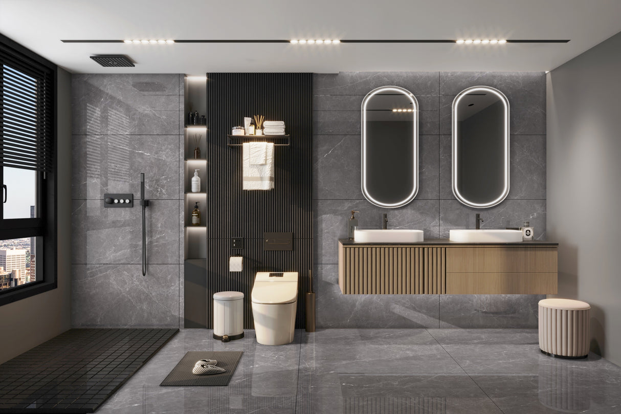 Carrelage Meta Noir 60x120 cm – Élégance Contemporaine et Sophistication