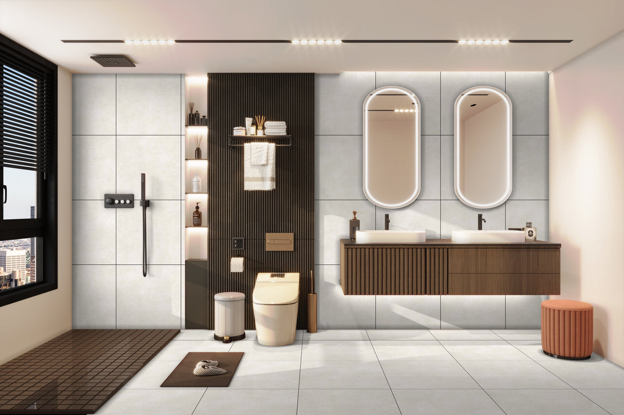 Carrelage Papaye Blanc 60x60 cm – Pureté et Modernité Naturelle