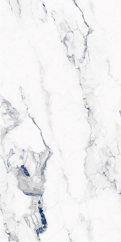 Carrelage effet marbre brillant - Impérial Blue - 60x120cm
