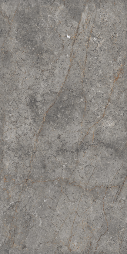 Carrelage effet pierre gris brillant - Infini Boston Gris - 60x120cm