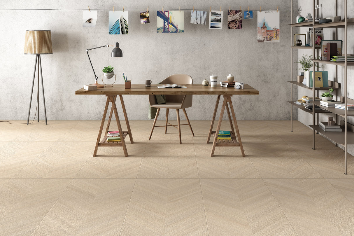 Carrelage Ivory Blush Preview 20x120 cm – Élégance Subtile et Raffinée