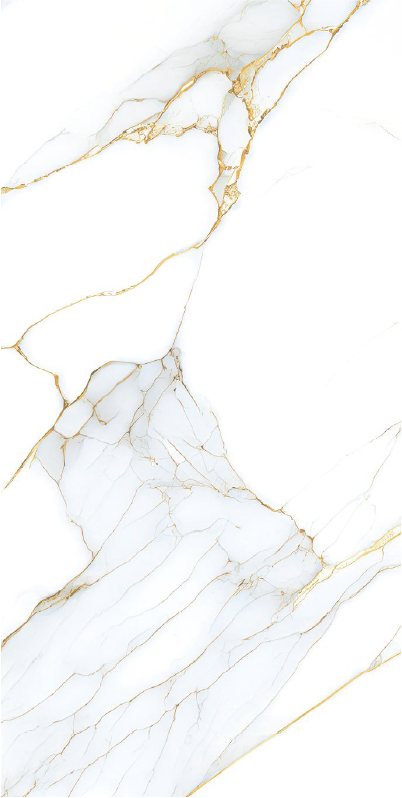 Carrelage effet marbre brillant - Jubelly Gold - 60x120cm
