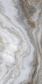 Carrelage effet marbre brillant- Kachori Grey - 60x120cm