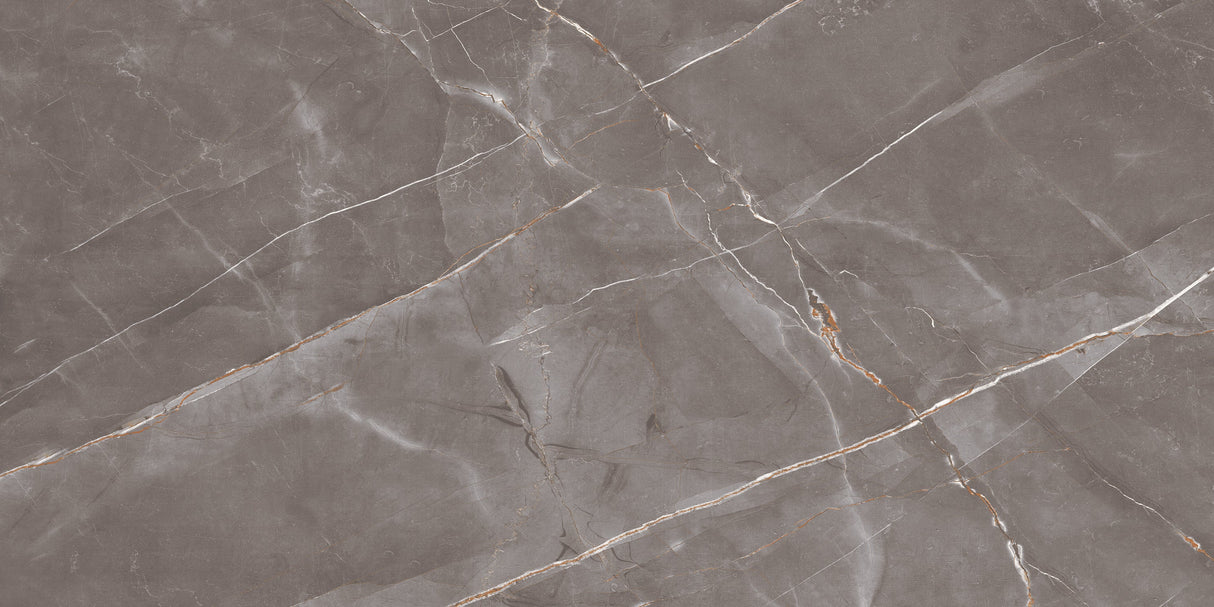 Carrelage effet marbre brillant - Leceister - 60x120cm