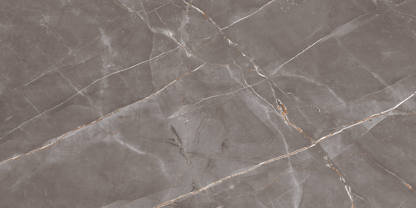 Carrelage effet marbre brillant - Leceister - 60x120cm