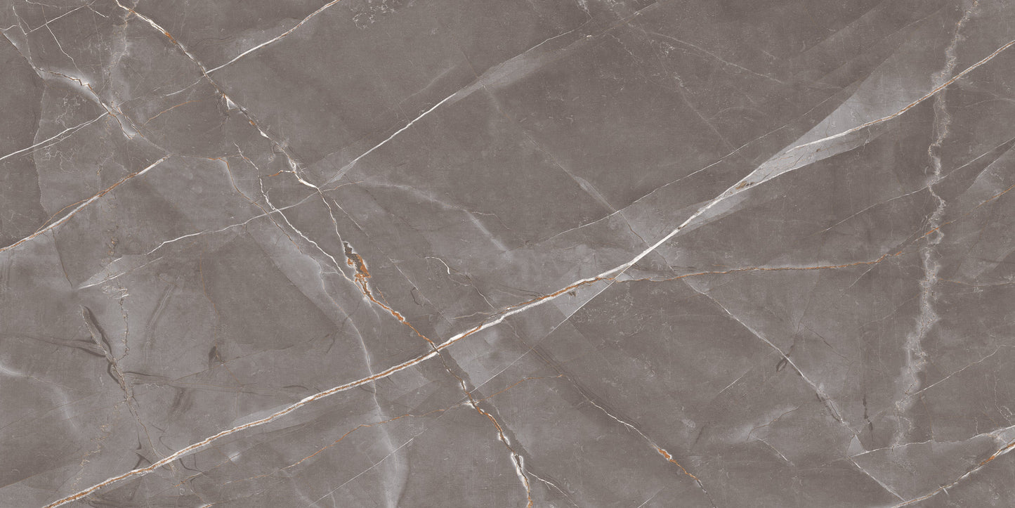 Carrelage effet marbre brillant - Leceister - 60x120cm