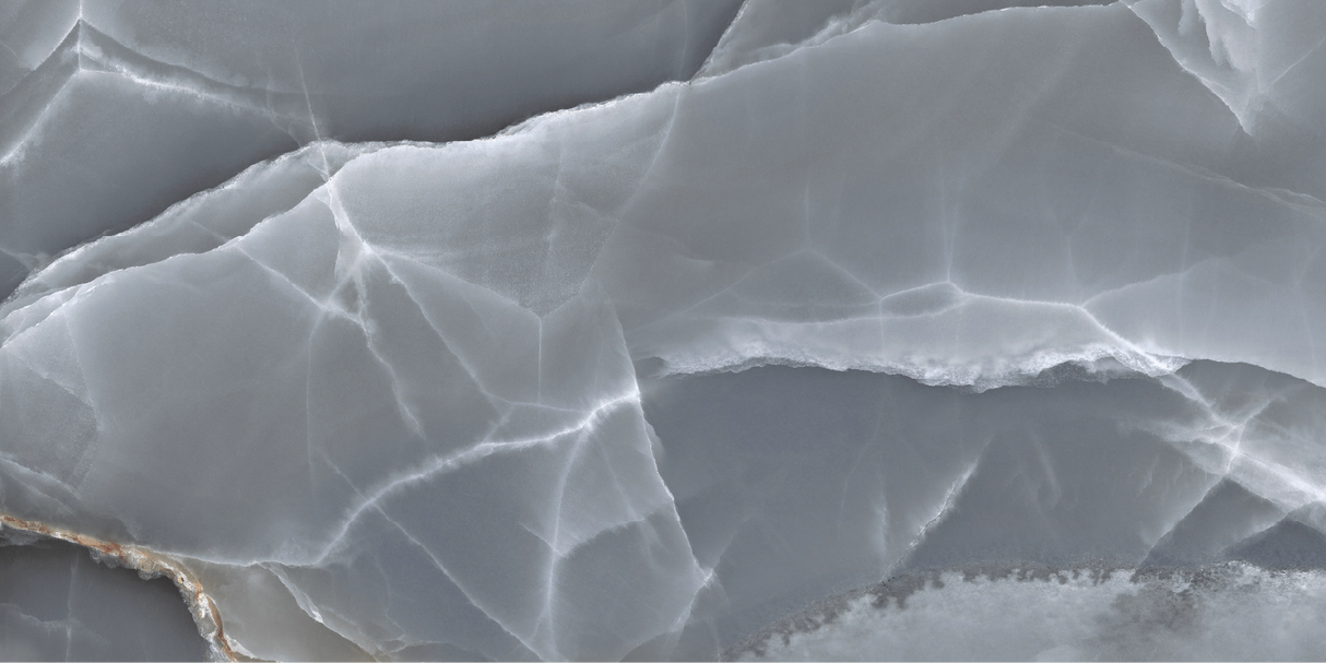 Carrelage effet marbre brillant - Lerix Black - 60x120cm