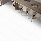 Carrelage uni pleine masse mat - Litchi Blanc - 60x120cm