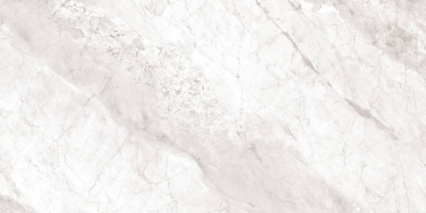 Carrelage effet marbre brillant - Lusso Crema - 60x120cm