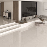 Carrelage effet marbre brillant - Marfil Rosso - 60x120cm