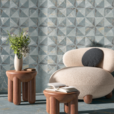 Carrelage effet marbre décor mat 3D - Marmer Mint Blue Décor - 60x120cm