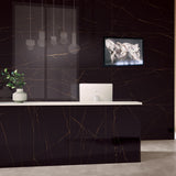 Carrelage effet marbre brillant - Marquinha Gold - 60x120cm