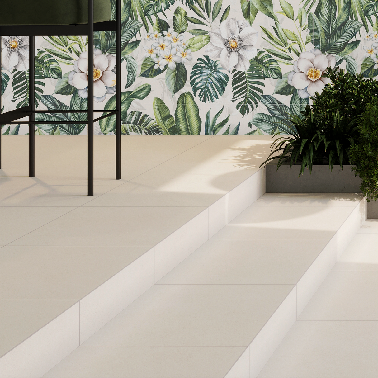 Carrelage effet pierre mat - Michael Blanc - 60x120cm