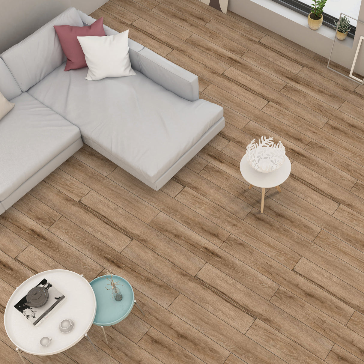 Carrelage effet parquet bois mat - Montagne Et Nature - 20x120c