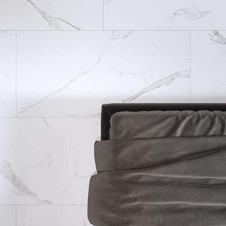 Carrelage effet marbre brillant - Mystic - 60x120cm