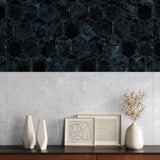 Carrelage effet marbre brillant - Obsidian Viola Décor - 60x120cm