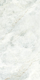 Carrelage effet marbre bleu mat satin - Onyx Alpes Blanc - 60x120cm
