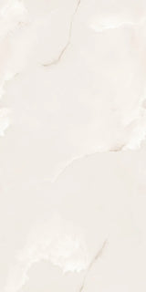 Carrelage effet marbre beige mat satin - Onyx Fleur Beige - 60x120cm