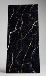 Panneau mural PVC effet marbre noir et or - PVC 12 - 260x122cm