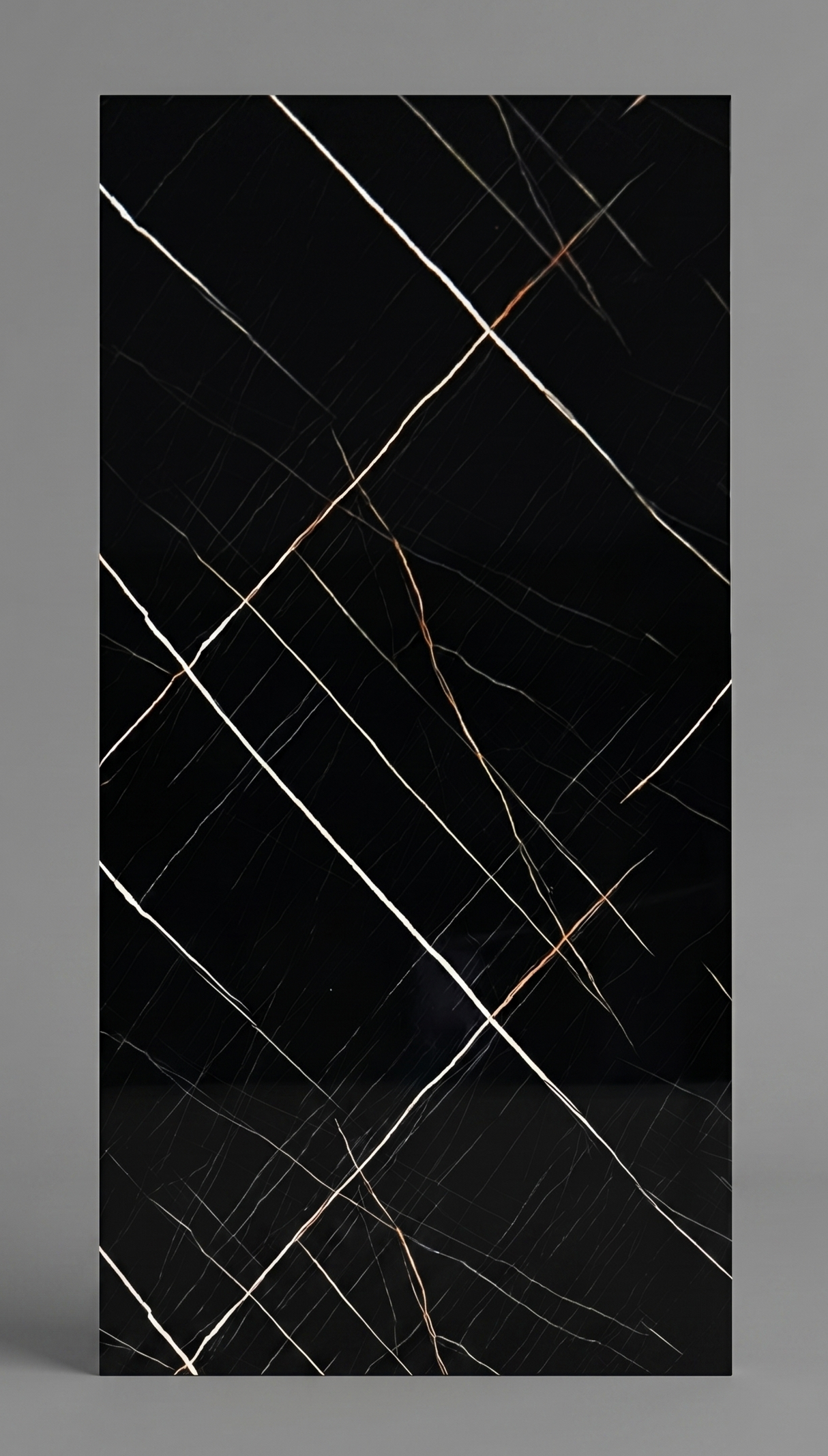Panneau mural PVC effet marbre noir - PVC 15 - 280x122cm