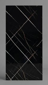 Panneau mural PVC effet marbre noir - PVC 15 - 280x122cm