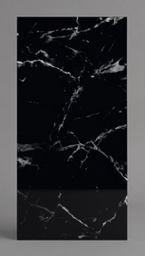 Panneau mural PVC effet marbre noir - PVC 16 - 280x122cm