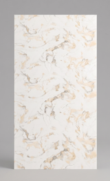 Panneau mural PVC effet marbre blanc et or - PVC 3 - 260x122cm