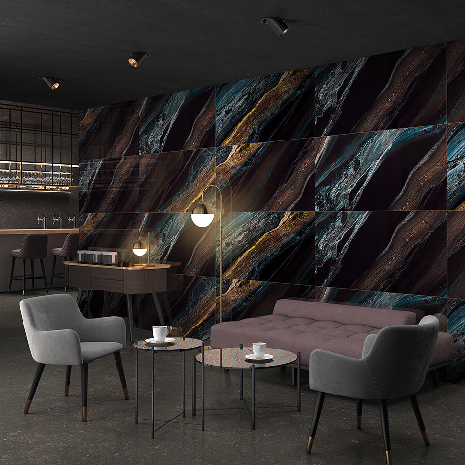 Carrelage effet marbre brillant- Space X - 60x120cm