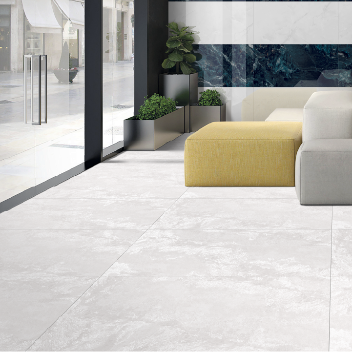 Carrelage effet pierre mat 3D - RC 5100 Bianco - 60x120cm