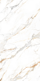 Carrelage effet marbre brillant- Roma Gold - 60x120cm