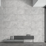 Carrelage effet pierre gris brillant  - Rome Blanc - 60x120cm