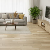 Carrelage effet parquet bois mat - Rustic wood cream - 60x120cm