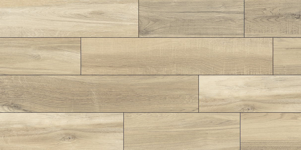 Carrelage effet parquet bois mat - Rustic wood cream - 60x120cm