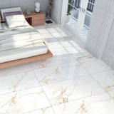 Carrelage effet marbre brillant - Satvario Crema - 60x120cm
