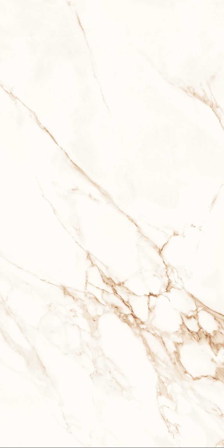 Carrelage effet marbre brillant - Satvario Crema - 60x120cm