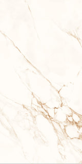 Carrelage effet marbre brillant - Satvario Crema - 60x120cm