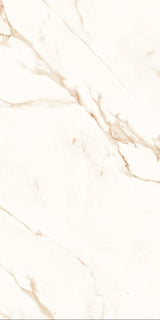 Carrelage effet marbre brillant - Satvario Crema - 60x120cm