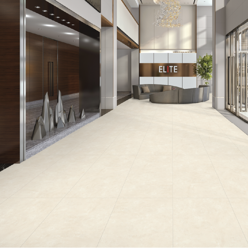 Carrelage effet béton beige mat - Sephora Creme - 60x120cm