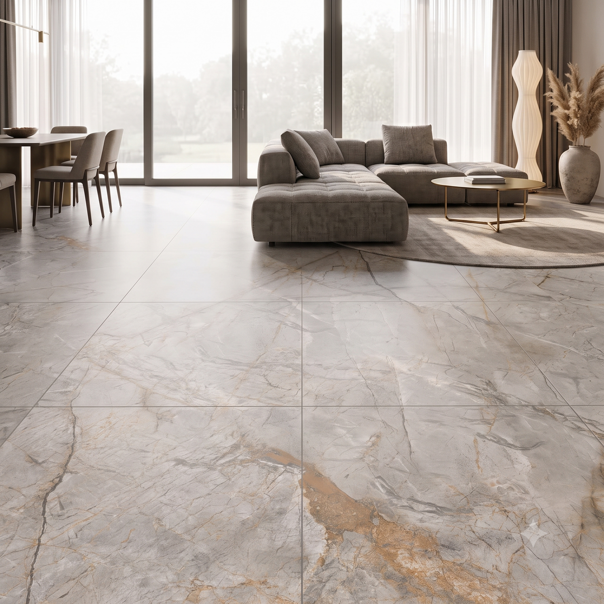 Carrelage effet marbre mat - Siltzheim - 120x120cm