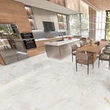 Carrelage effet marbre brillant- Simorre Doré - 60x120cm