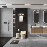 Carrelage effet béton ciré mat - Sivry Gris - 120x120cm