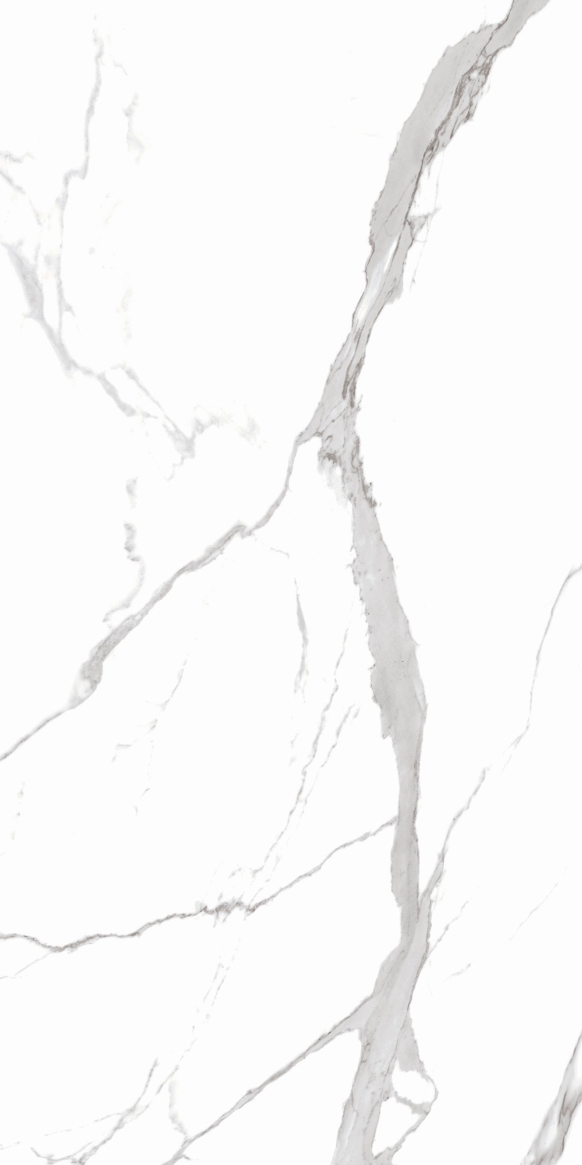 Carrelage effet marbre blanc semi-brillant - Statuario Grâce - 60x120cm