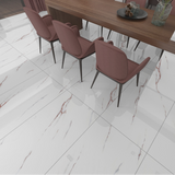 Carrelage effet marbre brillant - Statuario Magma - 60x120cm