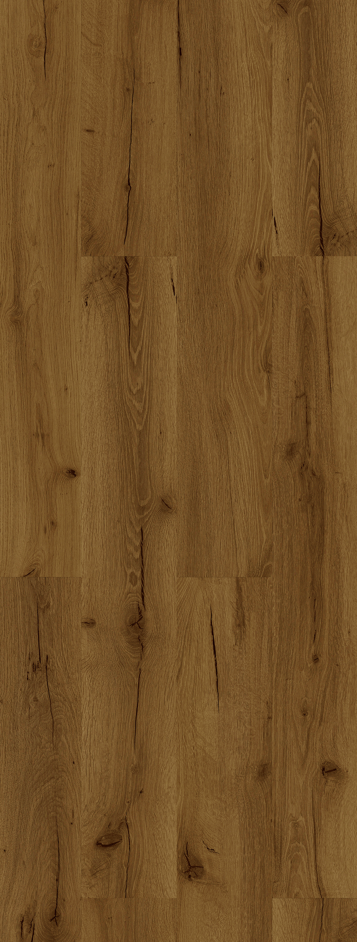 Sol stratifié effet bois chêne marron foncé - 23410 - 20x122cm