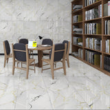 Carrelage effet marbre brillant - Summer White - 60x120cm