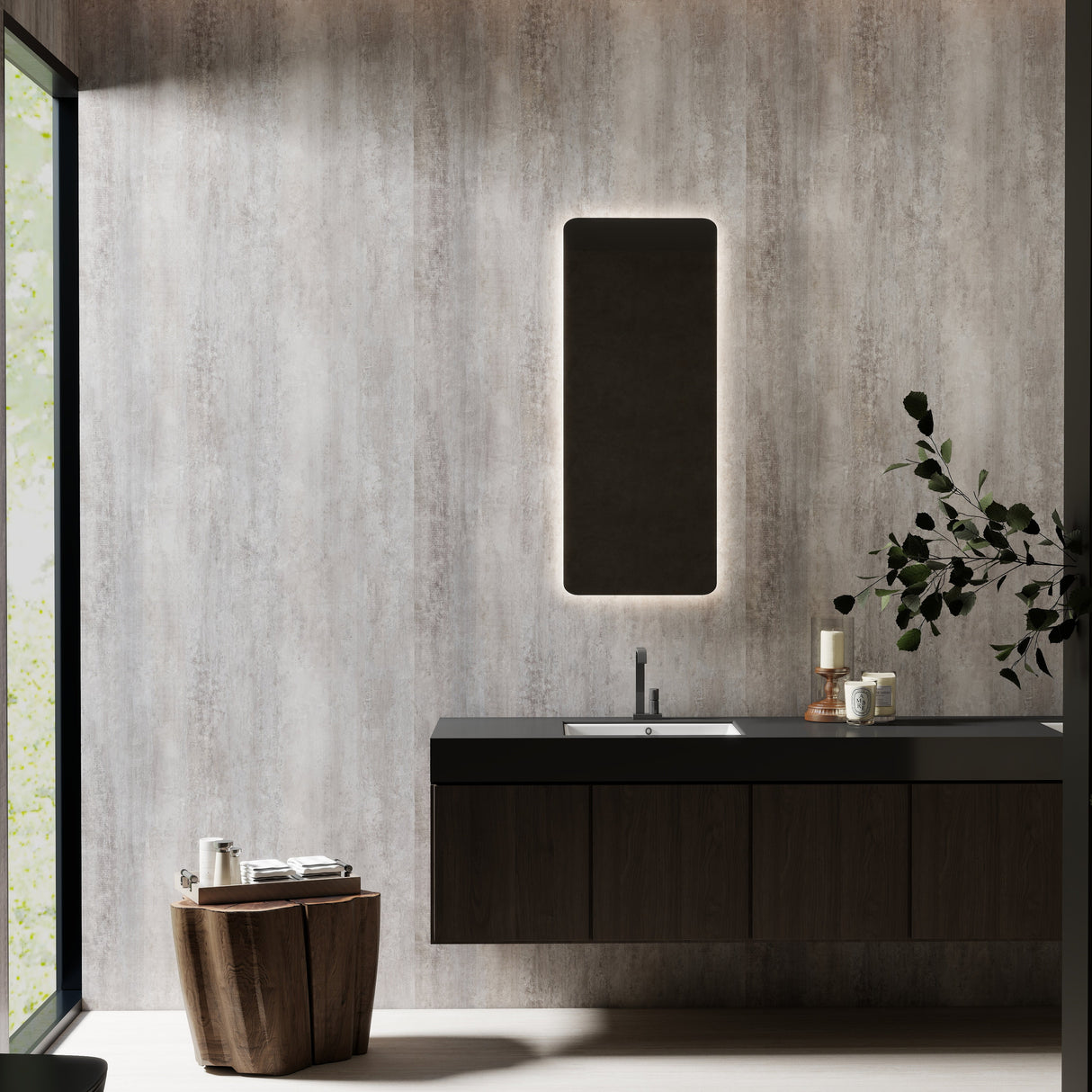 Plaque PVC effet pierre mat - SY140 - 280x122cm