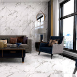 Carrelage effet marbre brillant - Toronto - 60x120cm