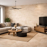 Carrelage effet pierre mat - Travertino Roma - 60x120cm