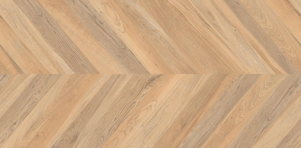 Carrelage effet bois (parquet chevron) antidérapant mat R11 - Tulip Wood - 60x120cm